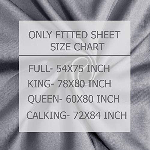 Linenwalas 100% Eucalyptus Fitted Sheet Only, Soft Silky, Luxury, Tencel King Size Fitted Sheets, Lyocell 16 Inches Deep Pocket Cooling Fitted Sheet For Hot Sleepers (White / King) #TOP6