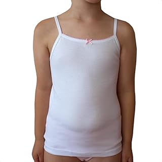 5825 - Camiseta Tirantes Adaptable con Lacito Niña - Fabricado en España