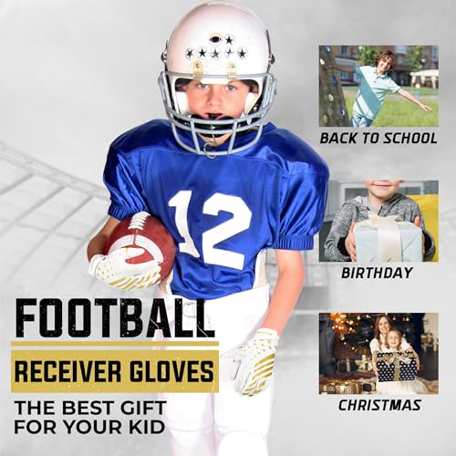 HANDLANDY Football Gloves for Youth Adult,Wide Receiver Flag Football Glove by HANDLANDY - Image 6