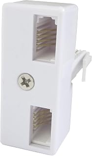 2 Way/Port BT Telephone Socket Double Adapter/Splitter – Twin/Dual Female 431A Phone Master Pin - Loops