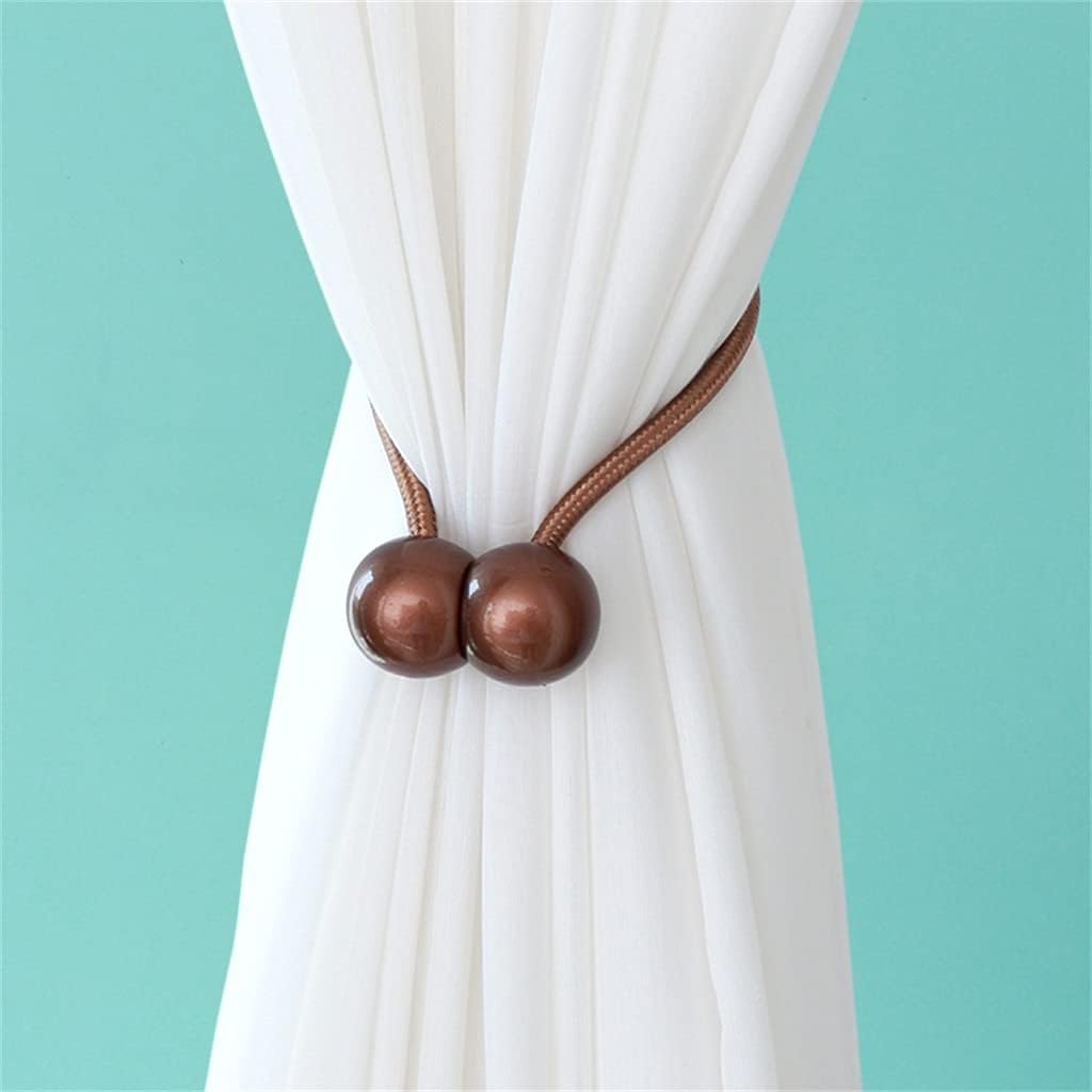 Curtain Straps Simple Living Room Soft Decorative Curtain Rope Straps Cute NCH- Magnet Curtain Clip (E One Size)