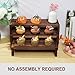 Infankey 3-Tier Wooden Cupcake Stand & Display Risers, for Food Desserts & More, Sturdy & Reusable