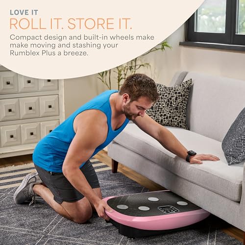 Image of Lifepro 4D Vibration Plate Exercise Machine - Triple Motor, 7 Presets, 60 Speeds Rumblex Plus /Pro Vibrating Platform with Wrist Remote - Whole Body Shaker Vibration Plate for Lymphatic Drainage