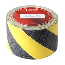 Jessup Safety Track 3360-4 Black and Yellow Non-slip and marking safety tape. Long-lasting, High traction, Made in The U.S.A, Manufacturer Direct 4 inch x 60 foot Roll