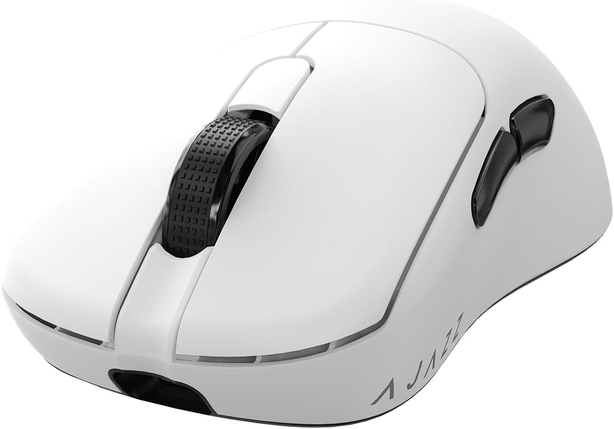 Coverzone Ajazz Aj179 NL Near-link 3 Modlu Kablosuz Oyuncu Mouse 26000 DPI PAW3395 Sensörlü – 1000Hz Yenileme Hızı, NearLink Teknolojili, 800mAh Batarya, 100M Tıklama Ömrü (Beyaz)