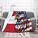 America and Austria Austrians Eagle Flag Throw Blanket - Soft Anti-Pilling Flannel, Lightweight & Warm, All Season Cozy Blanket for Couch Bed Office Travel Gift for Family 40