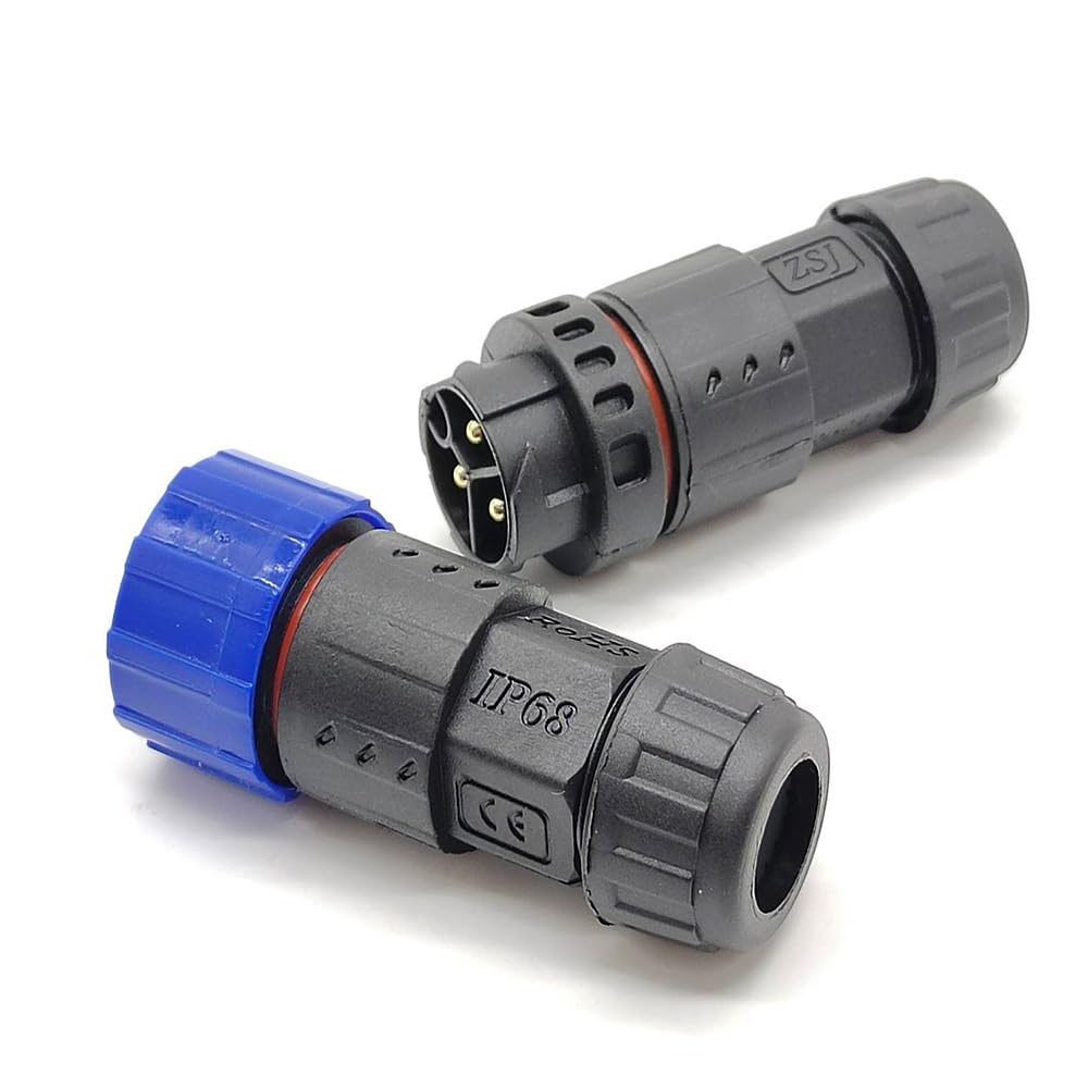 M19 3 Pin Male and Female Bayonet Waterproof Connector for Plant Lamp Power Connector Screw Type IP68