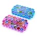 Ice Cube Trays Silicone, TIME4DEALS 2 Pack 74 Ice Cubes Trays with Lids of Food Grade Silicone Easy Release, BPA Free Ice Cube Molds for Water, Cocktail, Whiskey and Other Drinks (Blue+Purple)
