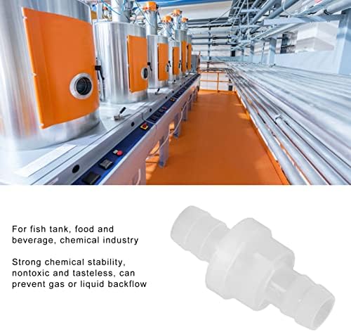 12 PCS Check Valve, PP One Way Plastic Check Valve for Water Air Oil, Plastic Water Stops Check Valve for Connect The Hose to Prevent The Backflow(10mm)
