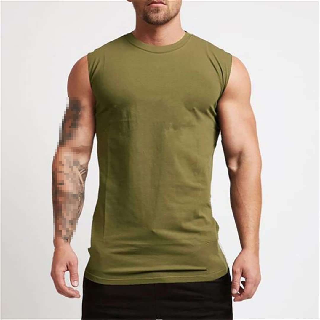Vogrtcc Men Workout Sleeveless Shirt Tank Top Fitness Mens Sportwear Vests Men Tank Tops
