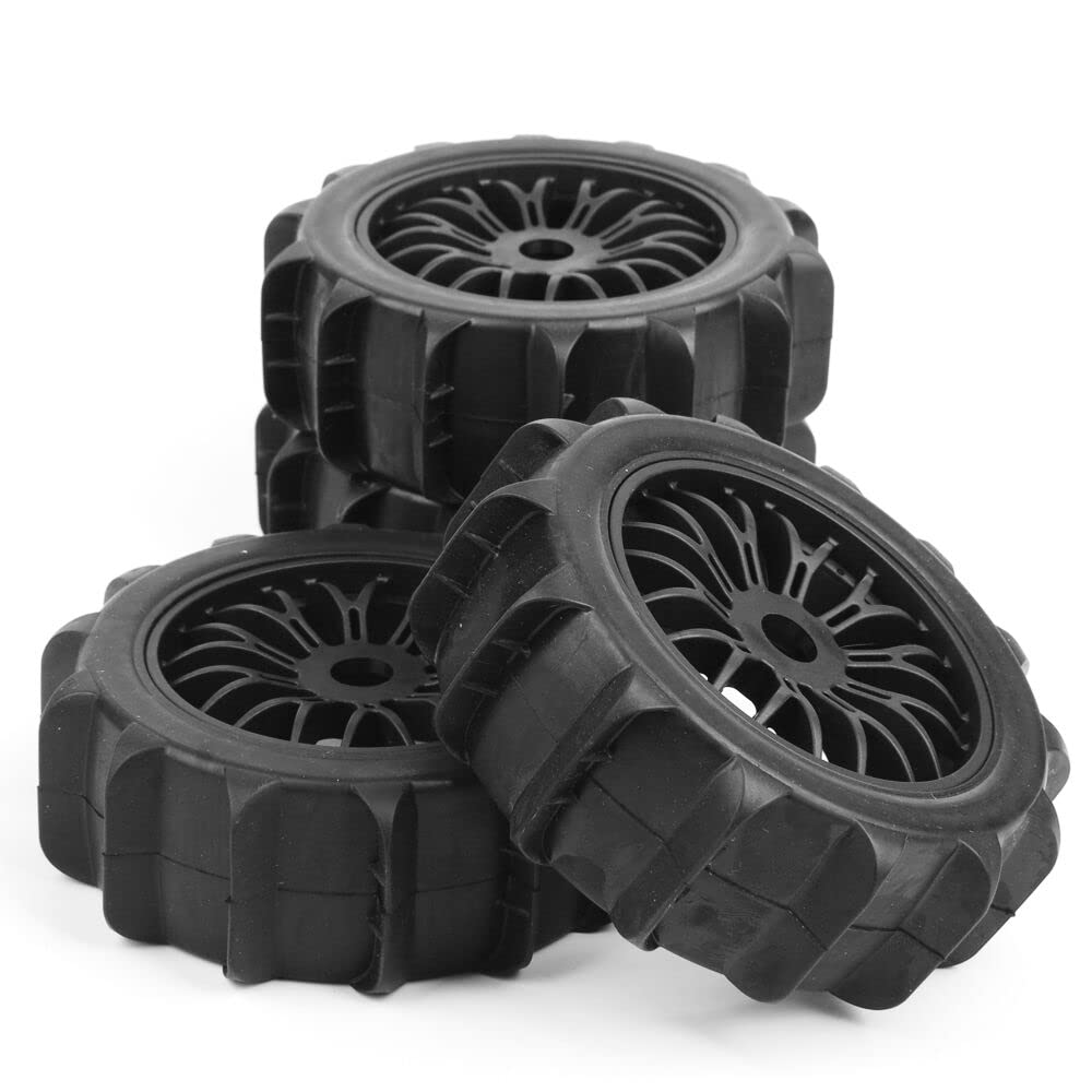 KT202302 Beach Desert Wheel 1:8 Scale RC Tyres Desert Beach Off Road Race Rally Buggy Snow Tires and Wheels Rims (4) for KKPIT Losi HPI HSP Redcat VRX Kyosho FS Racing…