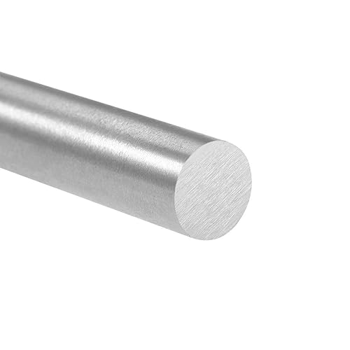 Miniatura 17 de uxcell 2 varillas redondas de metal de acero, 0.394 in x 2.362 in de acero de alta velocidad (HSS) herramienta de stock, para engranajes de eje