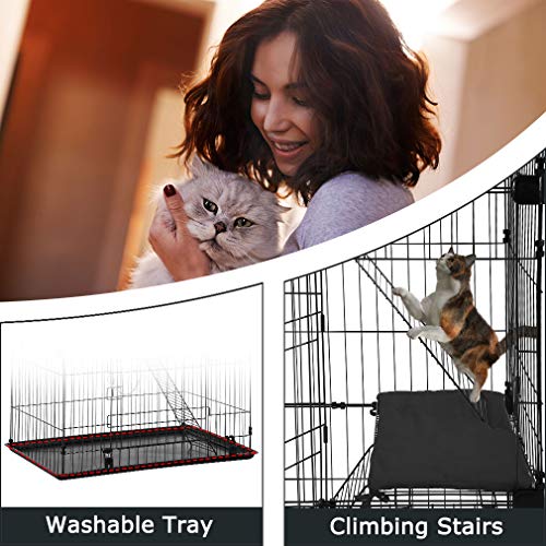 image for BestPet 3-Tier 67 Inch Cat Cage Enclosre Cat Crate Ferret Cage Cat Ken