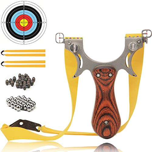 COOY Slingshot- Professional Upgraded Light Slingshot for Hunting, with 2 Rubber Bands