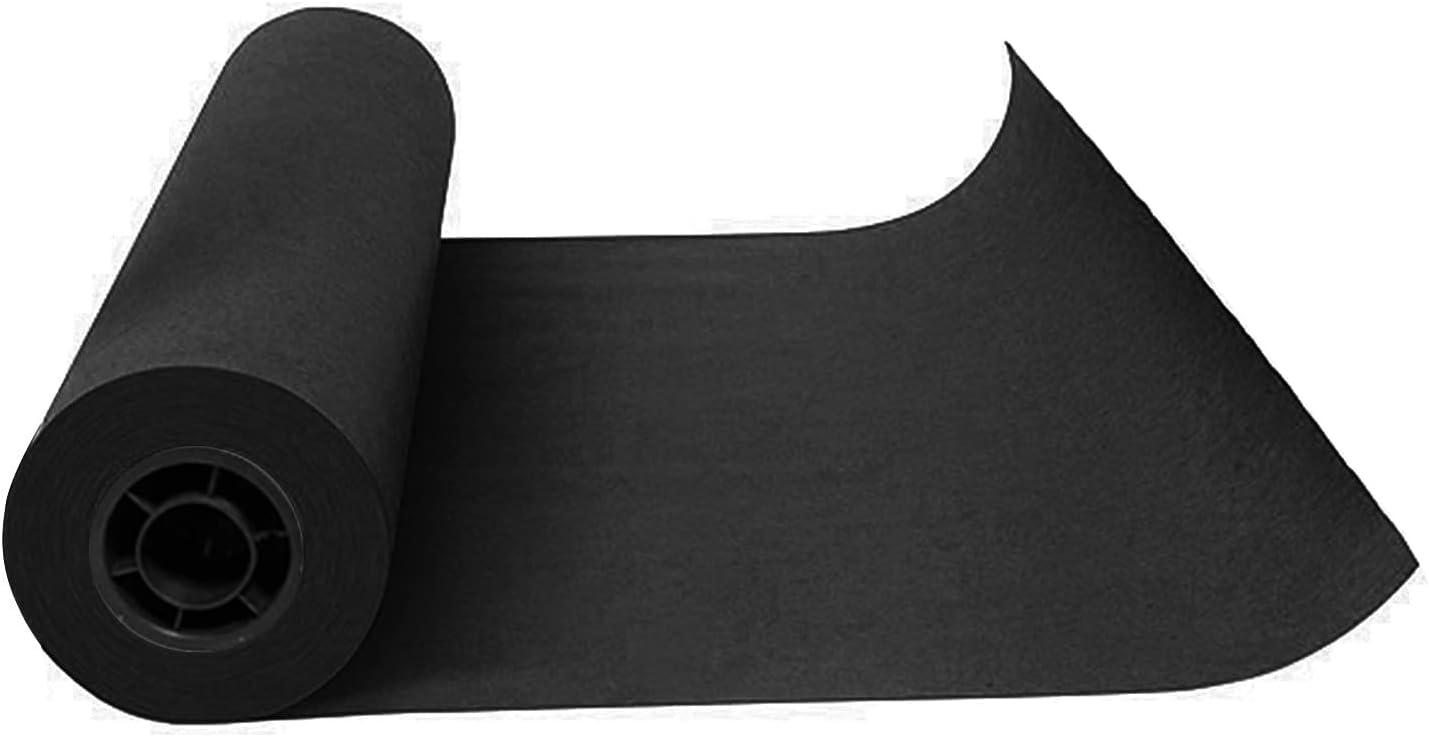 Kraft Paper Roll 24" x 98ft, Black Craft Paper 80GMS for