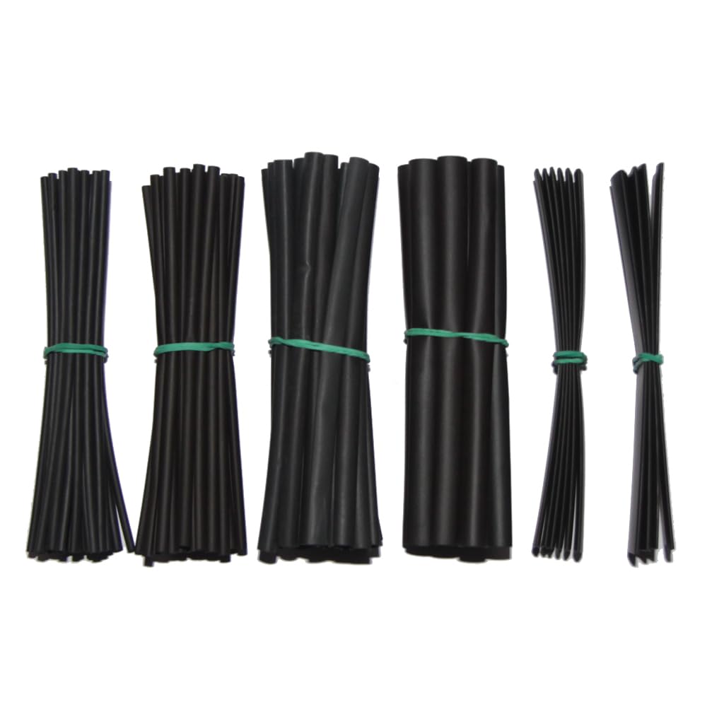 Heat Shrink Tubing Set of 100 Cable Tube Insulation Black - Image 4