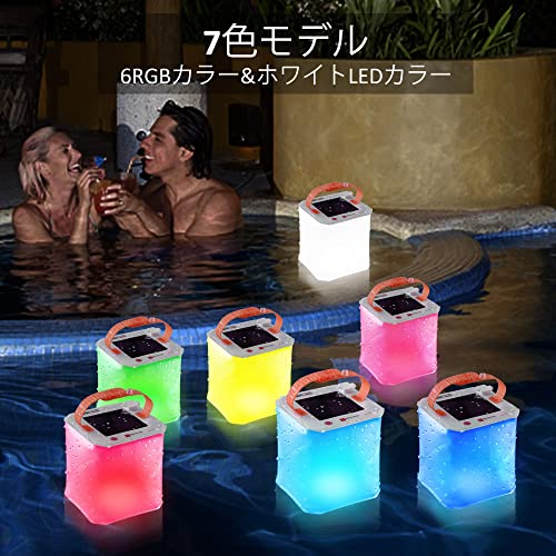 ソーラーランタン 充電式 ソーラーパフ 折りたたみ式 ライト