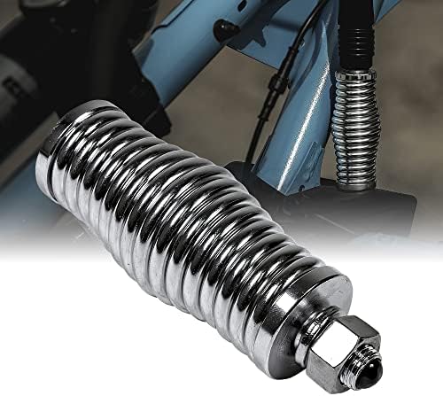Heavy-Duty Barrel Spring Mounting Base [Chrome-Plated] [6mm Spring] [1/2" Mounting Hardware] CB Radio Antenna/Lighted LED Whips up to 102"