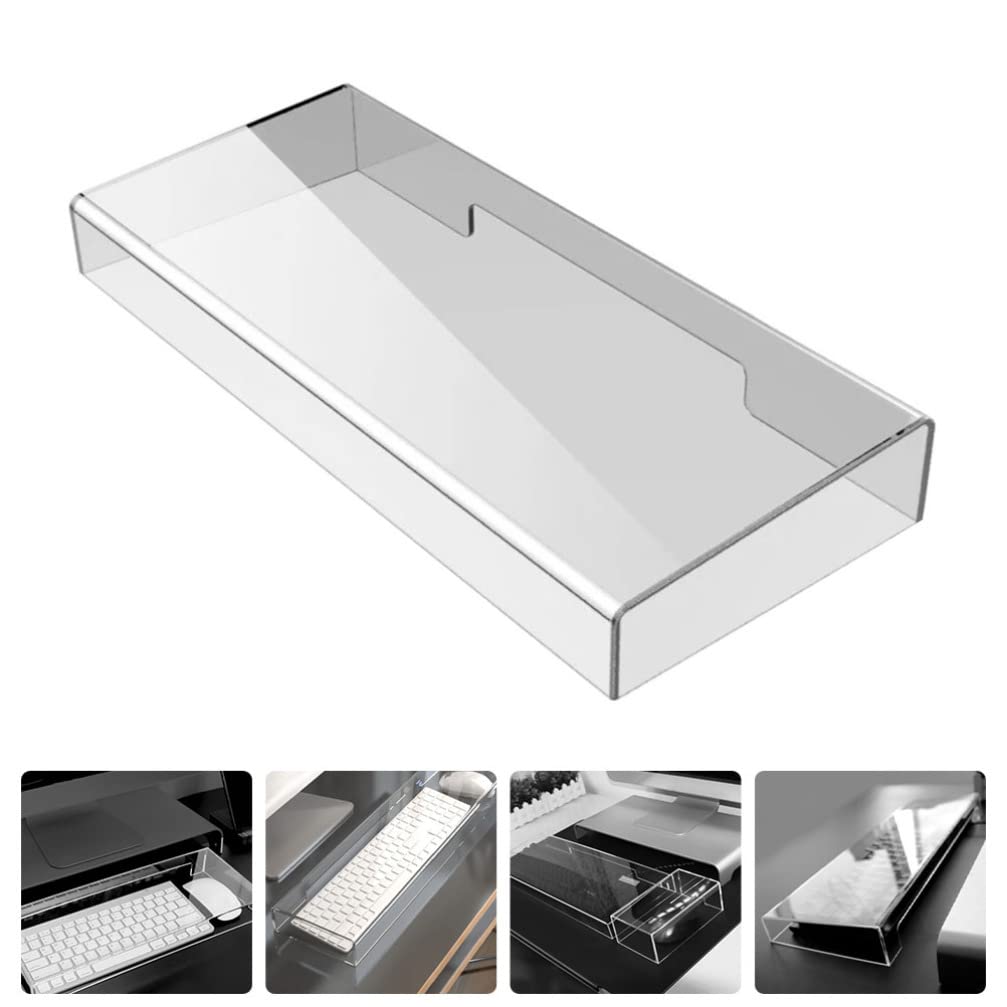TOPBATHY Protection Clavier Acrylique Transparent Anti-Chat Anti-Poussière – 490x203x60 Mm