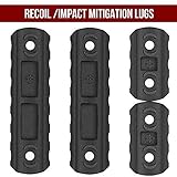 Braudel M-LOK Rail Section Set with Thread Locking Screws, Wrench and Nuts, 3-Slots and 7-Slot Picatinny Rail Handguard Mount System, AR 15 Accessories, Industries Polymer 4 Pack
