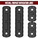 Braudel M-LOK Rail Section Set with Thread Locking Screws, Wrench and Nuts, 3-Slots and 7-Slot Picatinny Rail Handguard Mount System, AR 15 Accessories, Industries Polymer 4 Pack