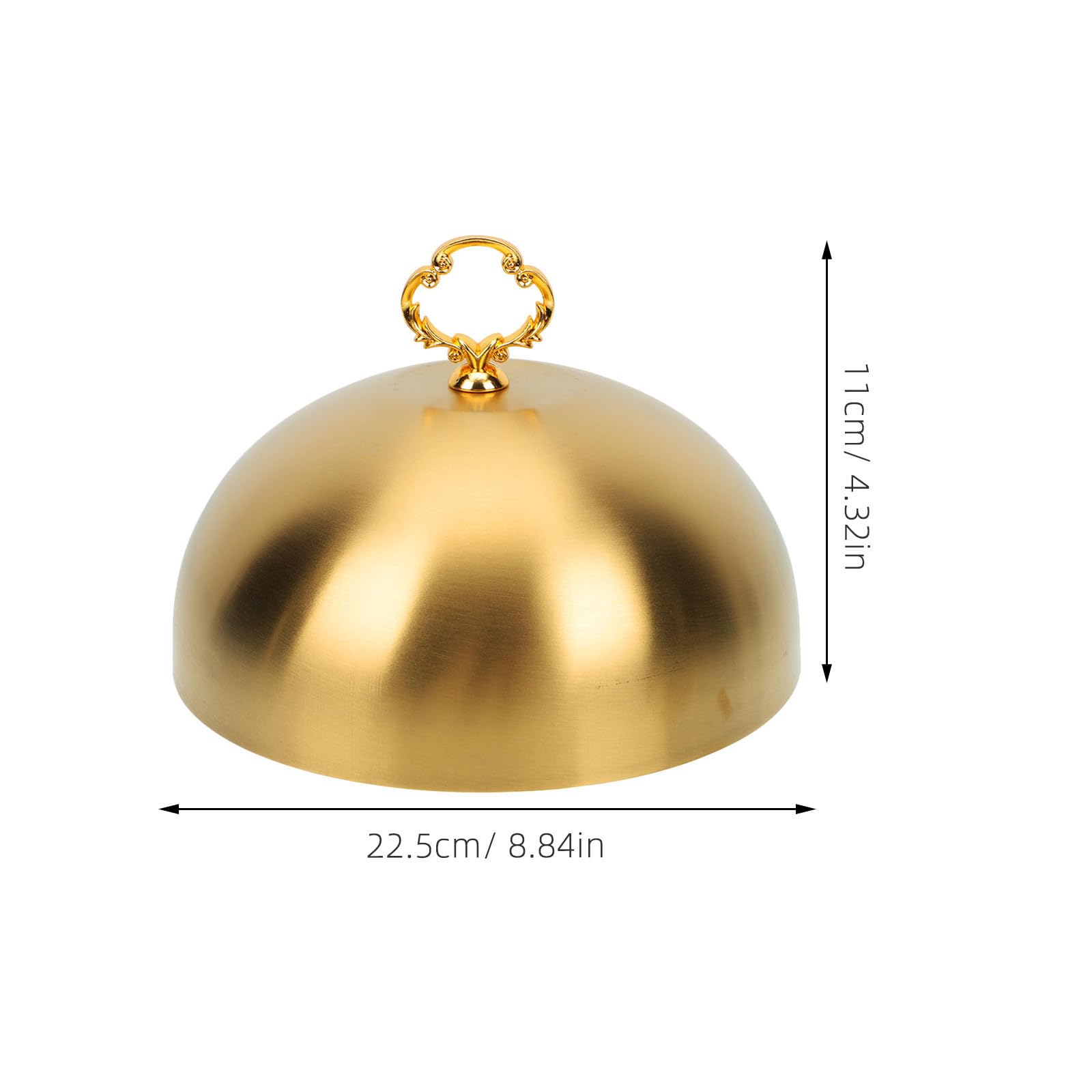Gold Lebensmittel Schutzkuppel Edelstahl, 20cm, für Steak
