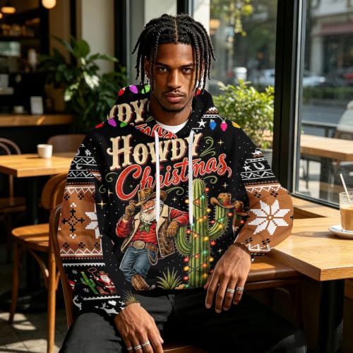 Howdy Christmas Cowboy Hoodie, alternative view 2