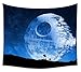 Jacoci Blue Death Star Wall Tapestry Hanging Cool Design for Bedroom Living Room Dorm Handicrafts Curtain Home Decor Size 50x60 Inches