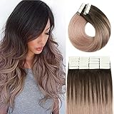 echthaar tape extensions gewellt 100% echtes remy menschliches Haar, kann behandelt werden & Styled (Waschen, Kräftigung, Curling, Etc.) wie Ihr eigenes Haar. Aber nicht zum Sterben oder Bleichen empfohlen, da sie bereits einen chemischen Prozess durchlaufen haben. Wir empfehlen, sie von einem professionellen und erfahrenen Hair Colorist zu färben. Wir empfehlen, dass ein kleines Stück vor dem Einfärben des vollständigen Satzes getestet wird, um sicherzustellen, dass der resultierende Farbton das ist, was Sie erwarten.