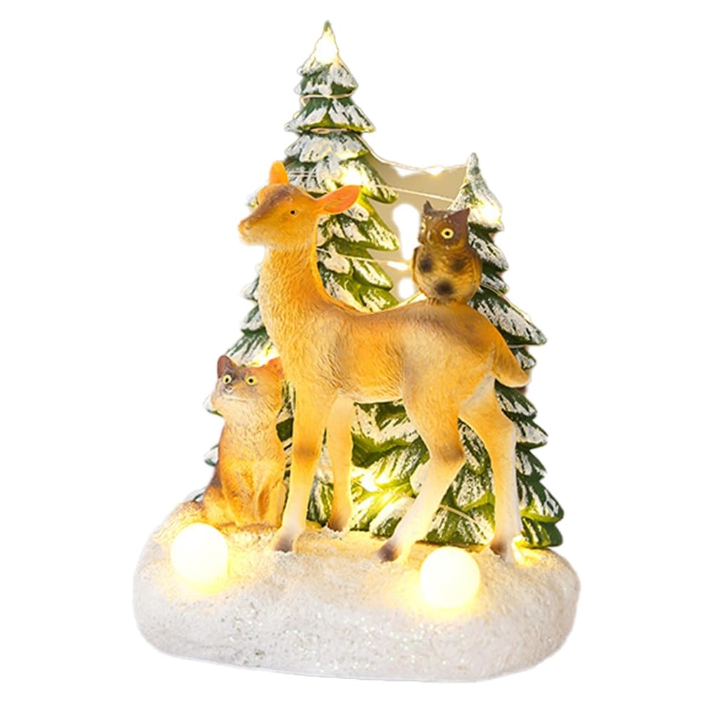 Artisanat en résine rotatif pour illuminer un Noël trop statique