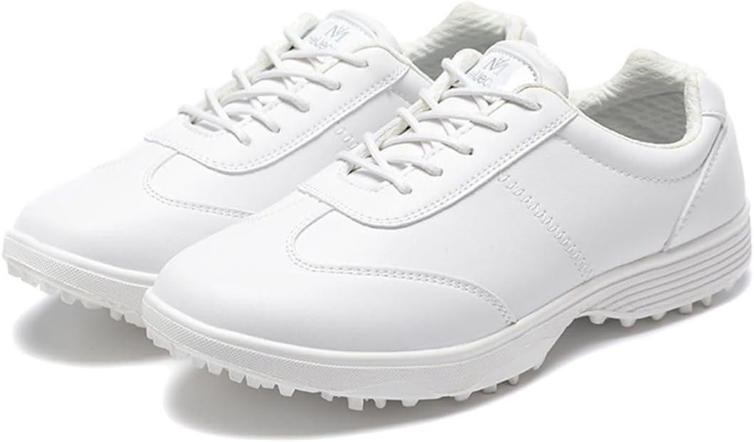 Ladies Athletic Golf Shoes, Waterproof Golfers Trainers Comfor Lightweight Non-Slip Gym Footwear