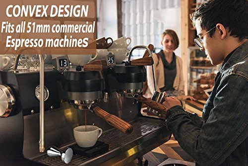 Perrirock Stainless Steel Coffee Tamper Barista Espresso Tamper 51Mm Base Coffee Bean Press #TOP3