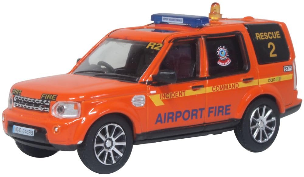 Oxford Diecast Land Rover Discovery 4 Dublin Airport Fire Service 76DIS007 1:76 Oxford Emergency Adult diecast collectable