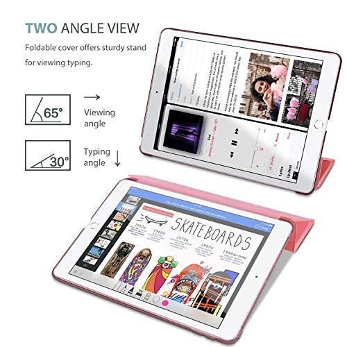 Image of ProCase Smart Case for iPad 9.7 Inch iPad 6th /5th Generation 2018 2017(Model: A1893 A1954 A1822 A1823), Ultra Slim Lightweight Stand Cover with Translucent Frosted Back -Pink