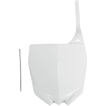 UFO Plastics Front Number Plate White for Yamaha YZ250/450F