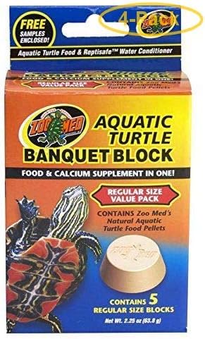 Zoo Med Aquatic Turtle Banquet Block Regular (5 Pack) - Pack of 4
