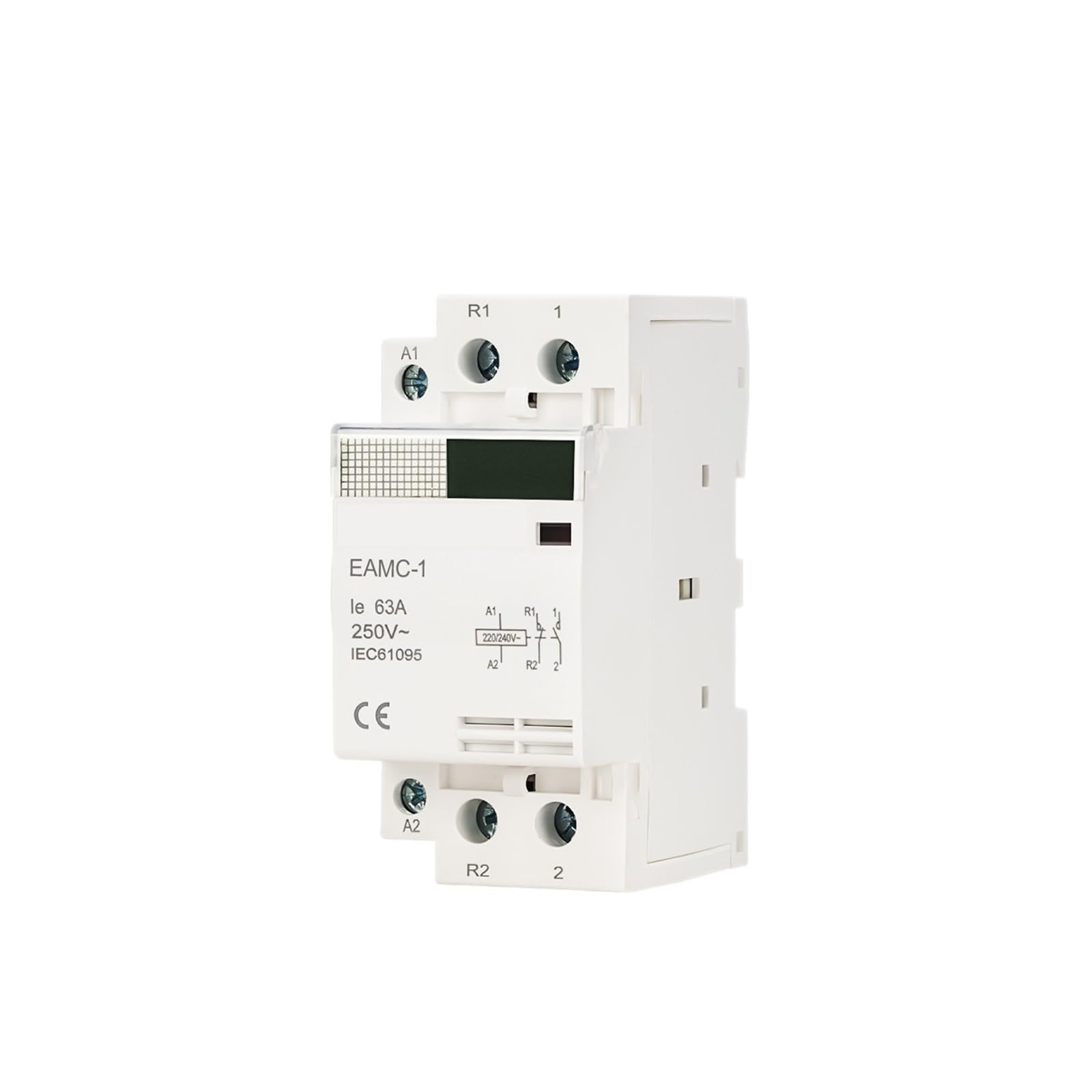Contacteur de puissance rail DIN AC230V 63A commande modulaire domestique 2NO