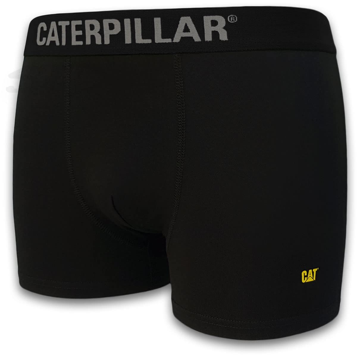 CAT Caterpillar Boxershorts Schwarz | Größen M, L, XL, XXL, XXXL, 2XL, 3XL | Herren Boxer Short Unterhosen | Retro Shorts Etikettenlos | 4er | 8er | 12er Pack