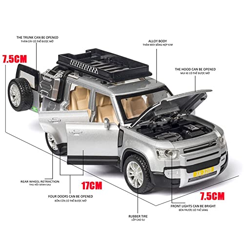 Model Cars To Build For Adults 1:32 Alloy Car Model Range Rover Sports Car Model Sound And Light Back Children Toys Favorite Model Cars Diecast Cars (Color : Brown) #TOP5