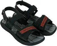 Sandália Infantil Menino Homem-Aranha Force Conforto e Aventura Grendene Kids Preto ou Azul