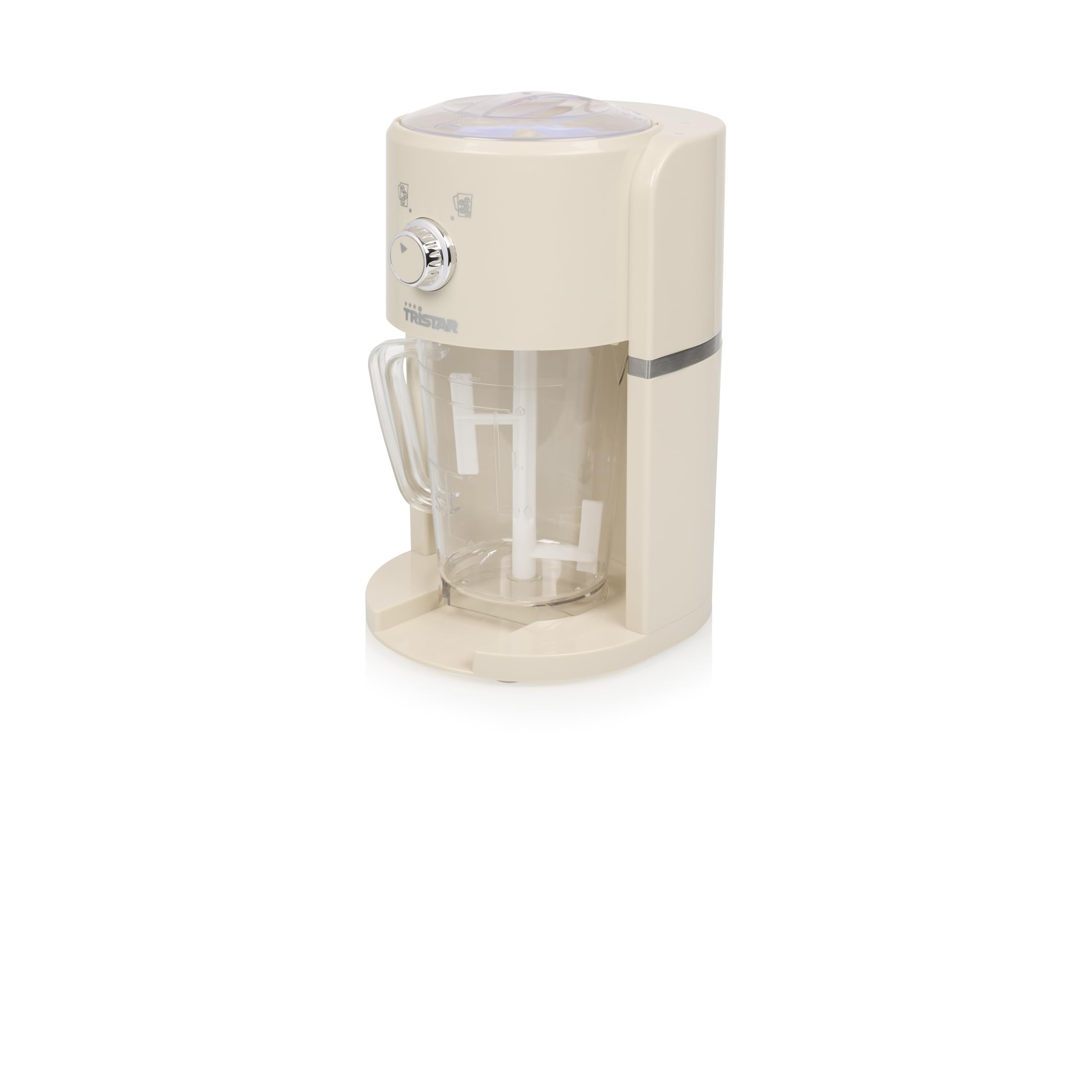 Macchina per granite Tristar - 2 dimensioni di ghiaccio tritato - 250 g di ghiaccio al minuto - contenitore da 1,1 L - scomparto per il ghiaccio da 600 ml - KD-7310