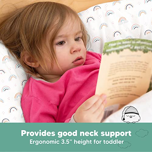 image for KeaBabies Toddler Pillow with Pillowcase - 13x18 My Little Dreamy Kids