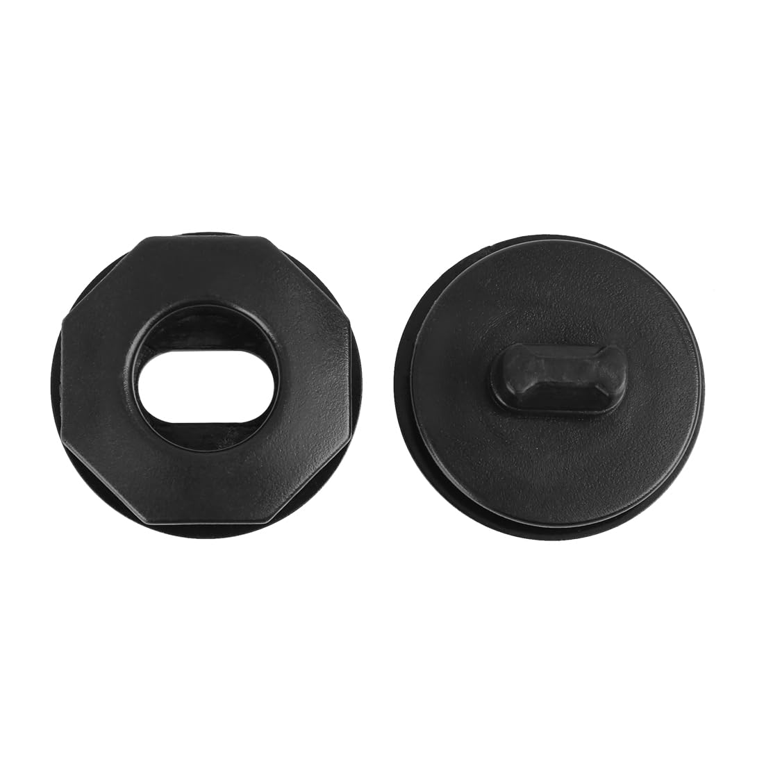 X AUTOHAUX – 4 Clip Di Fissaggio Per Tappetini Auto, Antiscivolo, In Plastica Nera, Diametro 43 Mm - 3