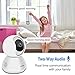 Peteme Baby Monitor, 1080P WiFi Baby Monitor with Camera and Audio 2-Way Audio with Night Vision Cloud Service Available Security Camera Compatible with iOS/Android