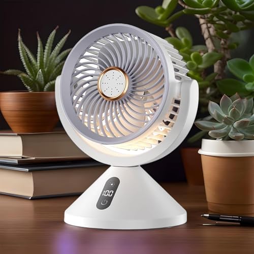 Ventilateur circulateur d'air refroidisseur de table rechargeable cent vitesses