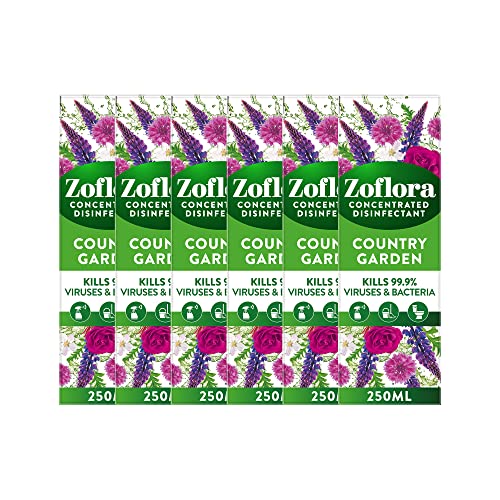Zoflora Country Garden Concentrated Multipurpose Disinfectant 250ml x 6