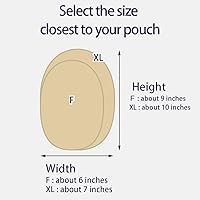 Vista 2 de Funda para bolsa de ostomía desodorizante elástica D con tapón de cordón (F, estilo denim)