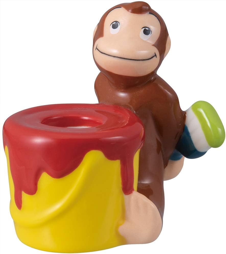 Curious George SAN3345 Toothbrush Stand, Paint