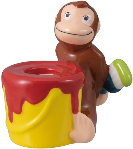 Amazon Co Jp おさるのジョージ 歯ブラシ スタンド 絵の具 San3345 ホーム キッチン