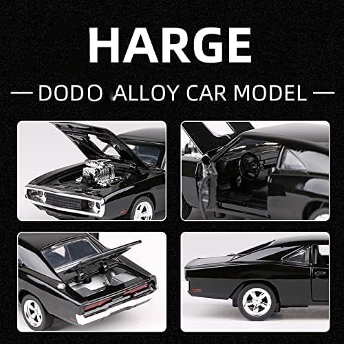 Image of F & F 7 Dodge Charger 1:32 Model Car with Box, Zinc Alloy Pull Back Toy car with Sound and Light for Kids Boy Girl Gift [Colors as Per Stock]